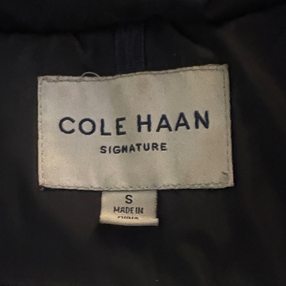 Cole Haan Signature Black Hooded Coat - Picture 7 of 12